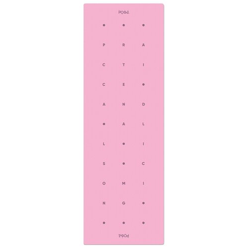 фото Коврик posa align с разметкой, 183х61х0.6 см pink mantra узор