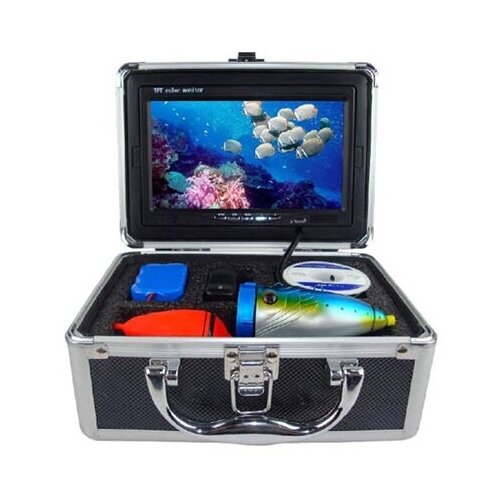 фото Подводная видеокамера fish finder 30 l для рыбной ловли, видео эхолот для летней и зимней рыбалки без функции запись 7", 4500 mah