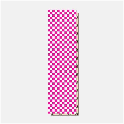 фото Шкурка для самоката/скейтборда dip grip check pink, размер 83,8х22,8 см footwork