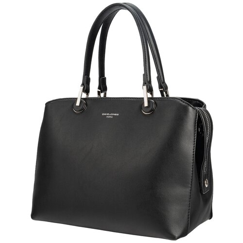 фото Стильная, влагозащитная, надежная и практичная женская сумка из экокожи david jones cm6252k/black