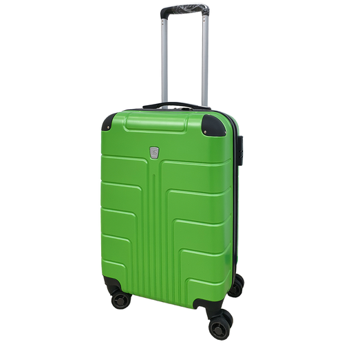 фото Чемодан, чемодан на колесиках , размер м, пластиковый чемодан цвет зеленый , прочный чемодан тянтянджи