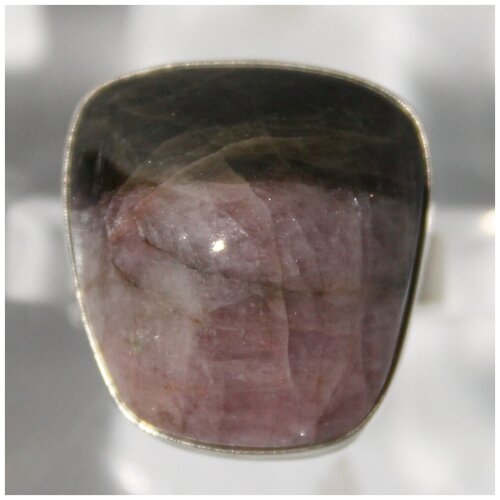 фото Кольцо true stones, мельхиор, турмалин, размер 17, розовый, черный