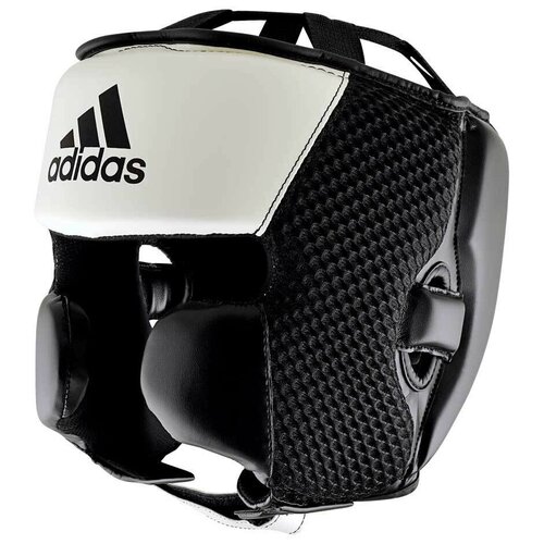 фото Шлем боксерский adidas hybrid 150 headgear бело-черный (размер s)