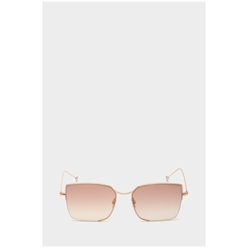 фото Солнцезащитные очки , квадратные, складные, градиентные, золотой nathalie blanc