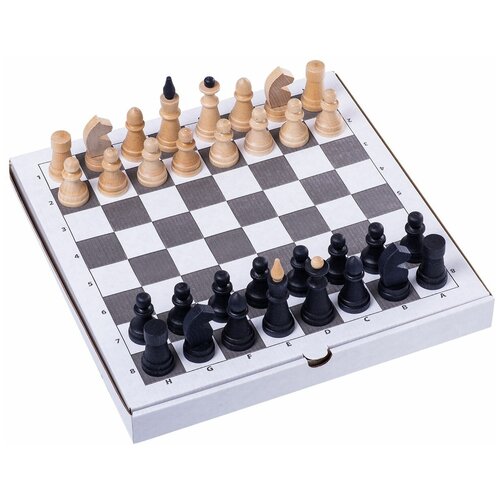 фото Шахматы обиходные классика с гофродоской, 456-20 бренд не указан