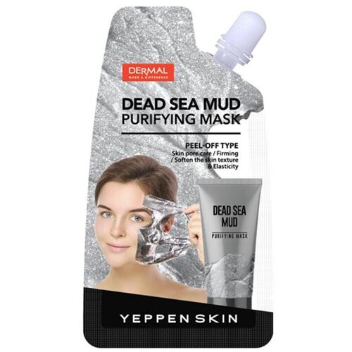 фото Очищающая и укрепляющая маска-пленка yeppen skin dead sea mud purifying mask 20г 1 шт