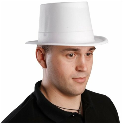 фото Карнавальная шляпа "цилиндр", цвет белый 325735 сима-ленд