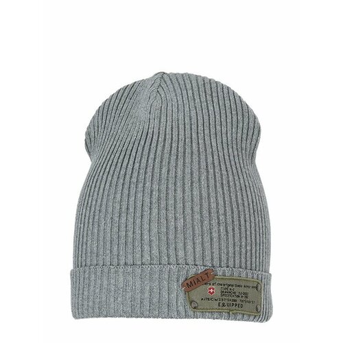 фото Шапка mialt, размер 54-56, серый