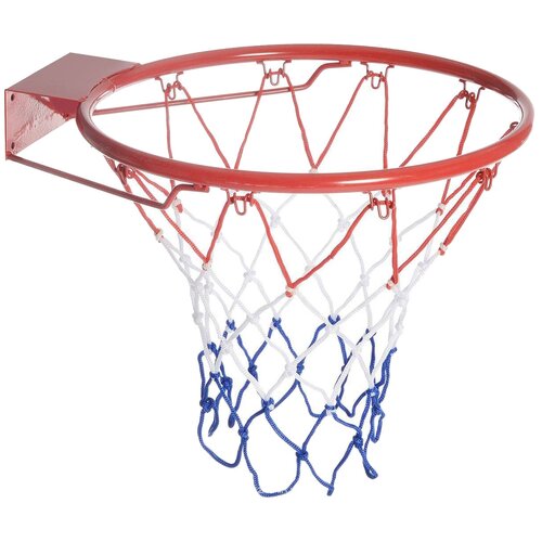 фото Баскетбольная корзина №7 с сеткой и креплениями, диаметр корзины 42 см abtoys
