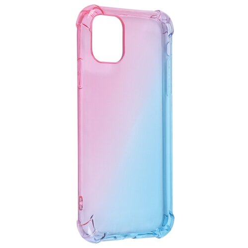 фото Чехол brosco для apple iphone 11 tpu pink-blue ip11-hard-tpu-pink-blue
