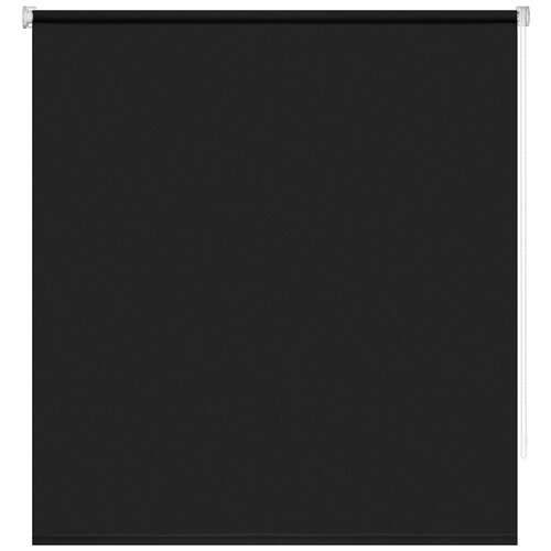 фото Рулонная штора decofest плайн мини (чёрный графит), 70х160 см