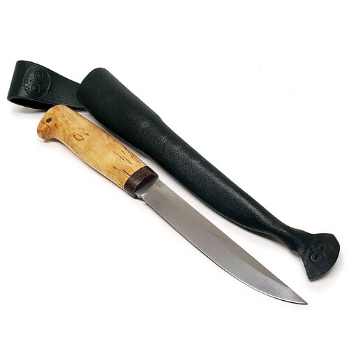 фото Нож туристический аир финка-5, карельская береза, 95х18