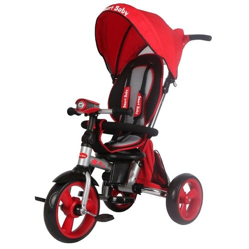 фото Трехколесный велосипед smart baby travel ts2, красный