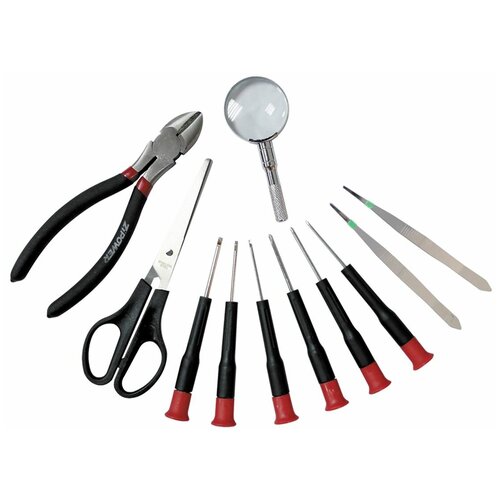 фото Набор инструмента бытовой для точных работ, 11 шт. zipower 11pc household tool kit