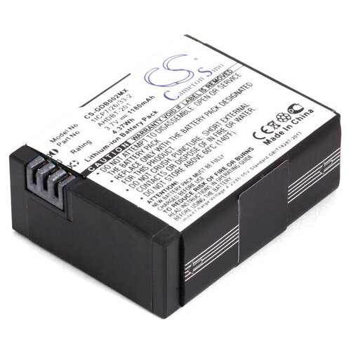 Аккумулятор для камеры GoPro HD HERO3 (AHDBT-201, AHDBT-302) рамка для линзы аквабокса камеры gopro hero3 алюминиевая черная