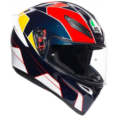 фото Шлем agv k-1 pitlane blue/red/yellow agv 210281a2i0004004