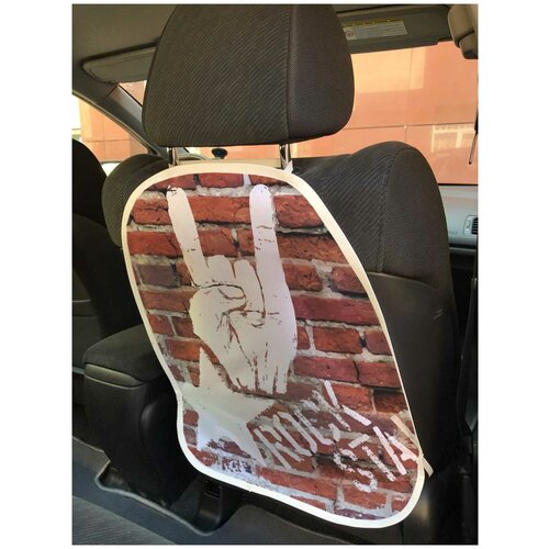 фото Защитная накидка joyarty "рок звезда" на спинку автомобильного сидения