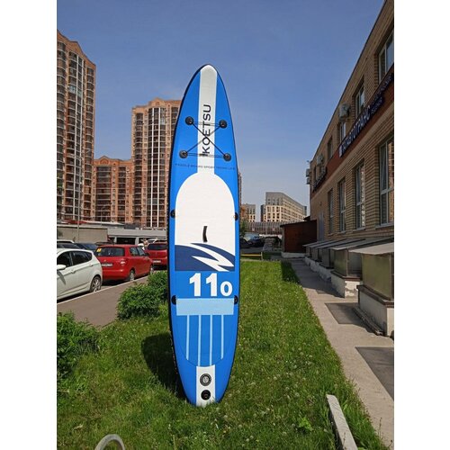 фото Надувной сап борд красный/ sup board / сап доска для плавания и серфинга с насосом и рюкзаком 320*78*15 см (полный набор) koeysu