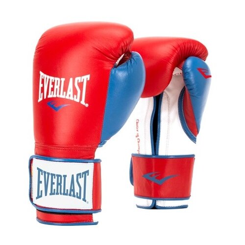 фото Боксерские перчатки everlast powerlock pu red/blue 14 oz