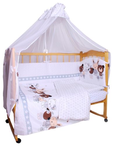 Amarobaby комплект в кроватку Happy (7 предметов) Amarobaby комплект в кроватку Happy (7 предметов)
