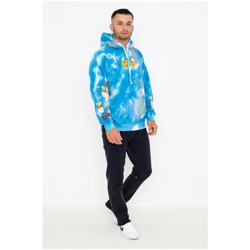 фото Толстовка ripndip space gravy baby blue cloud wash, размер m