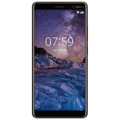 фото Смартфон nokia 7 plus android one, black & copper