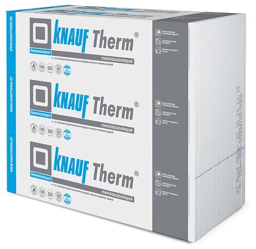 Вспененный пенополистирол (EPS) KNAUF Therm ПОЛ PRO 100х120см 50мм 20 шт Вспененный пенополистирол (EPS) KNAUF Therm ПОЛ PRO 100х120см 50мм 20 шт