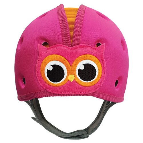 фото Шапка-шлем для защиты головы сова safeheadbaby розовый
