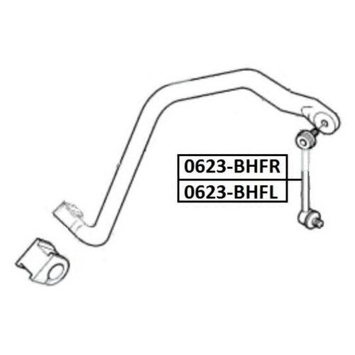 фото Тяга / стойка стабилизатора asva 0623-bhfr для opel frontera, monterey