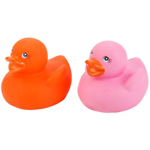 фото Набор для ванной играем вместе утка - термометр (lxt09) розовый/оранжевый