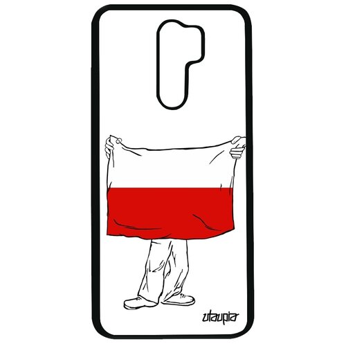 фото Чехол на мобильный redmi 9, "флаг польши с руками" патриот путешествие utaupia