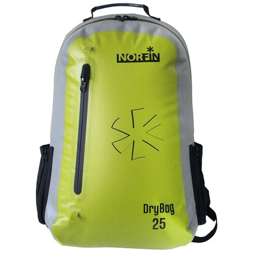 фото Городской рюкзак norfin dry bag 25, зеленый, серый