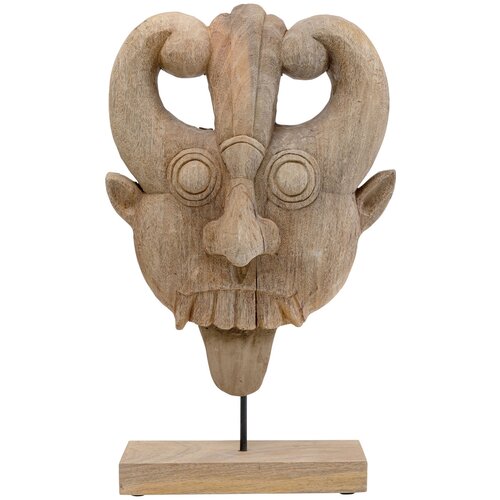фото Kare design предмет декоративный african mask, коллекция "африканская маска" 31*51*14, манго, сталь, коричневый