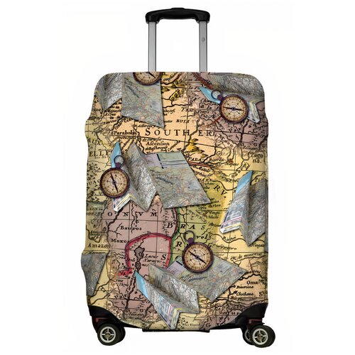 фото Чехол для чемодана "traveler's map" размер m lejoy