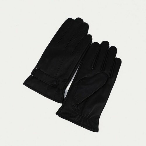 фото Перчатки мужские, размер 21, с утеплителем, цвет чёрный made in china