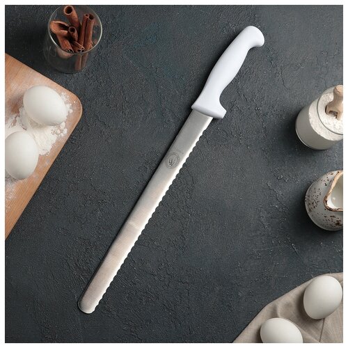 фото Нож для бисквита крупные зубчики, ручка пластик, рабочая поверхность 30 см (12") 2675716 сима-ленд