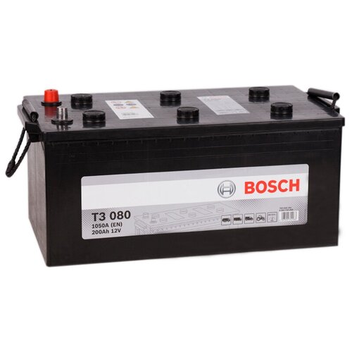 фото Bosch 0092t30800 аккумулятор t3 12v 200ah 1050а 518x291x242 залит, заряжен, полярность прямая,залит заряжен слева обслуж.