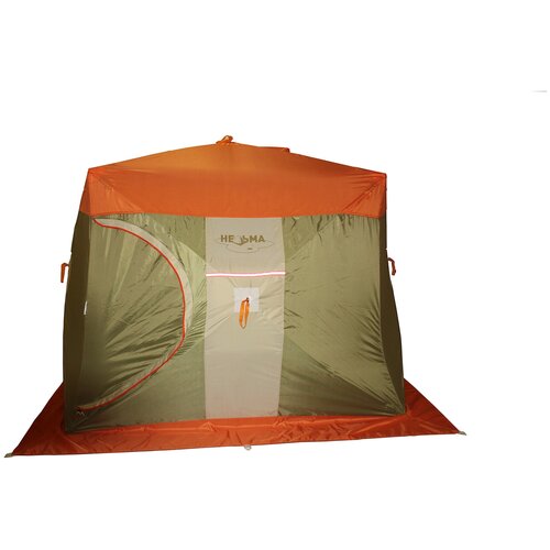 фото Палатка митек нельма куб 3 (оранж-беж/хаки)