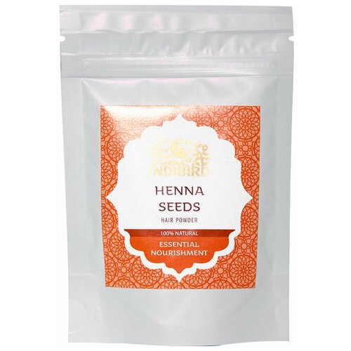 Порошок INDIBIRD Аюрведический Семена хны молотые маска для волос (Henna seeds powder) 50 г indibird маска healthy skin 40 г