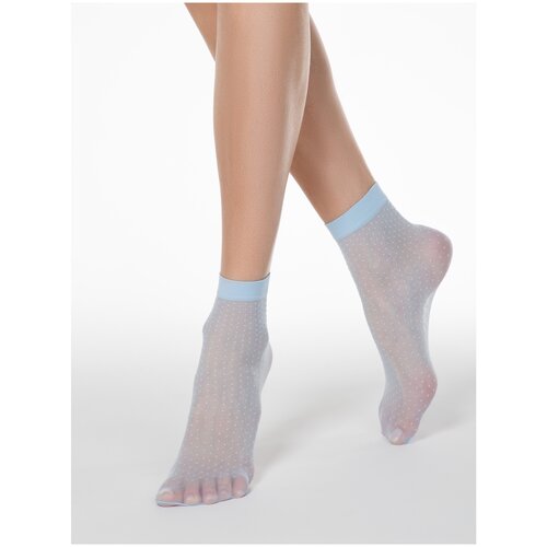 фото Капроновые носки conte elegant 16с-127сп, размер 23-25, light blue