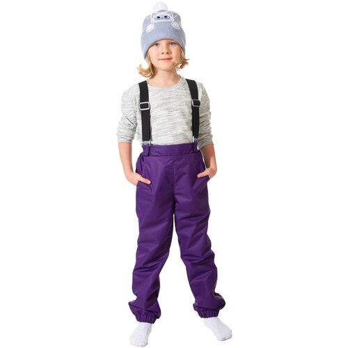 фото Детские брюки демисезонные из мембраны 6238, размер 110, цвет сливовый, тм филиппок