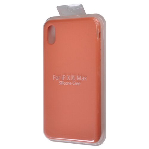 Чехол- накладка для iPhone XS Max SILICONE CASE NL коралловый (27)