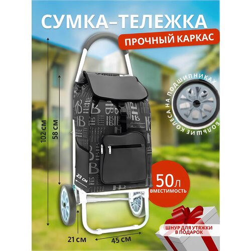 фото Сумка-тележка , 45х60х10 см, черный choice master
