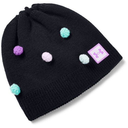 фото Шапка under armour multi hair pom beanie черный osfa 1356730-001