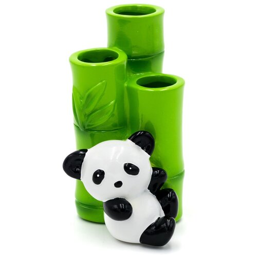 фото Подставка для зубных щеток panda, разноцветная, полирезин ridder