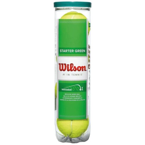 фото Набор теннисных мячей wilson starter green, 4 шт