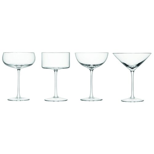 фото Lsa набор бокалов lulu champagne/cocktail glass ll05 4 шт. 280 мл бесцветный