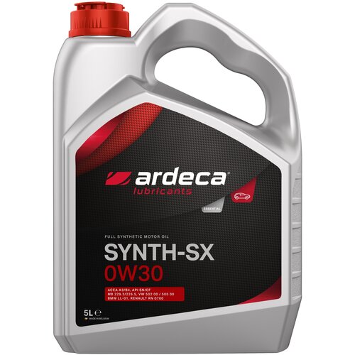 фото Синтетическое моторное масло ardeca synth-sx 0w30, 5 л