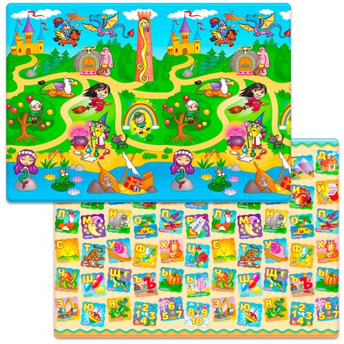фото Коврик игровой двусторонний funkids "medium-15", 2000х1400х15 мм (расцветка 001)