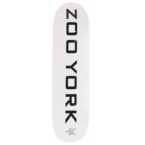 фото Дека zoo york og 95 logo block deck 7,75 white/black/grey